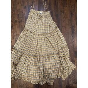 Laurence Bras Striped Maxi Dress Women’s 1 US 6 – Tie Shoulder Straps – Keyhole